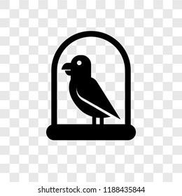 Parrot vector icon isolated on transparent background, Parrot transparency logo concept
