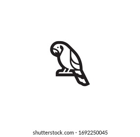 Parrot vector isolated icon illustration. Parrot Illustration