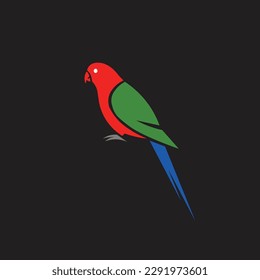 parrot vector logo Abstract and template