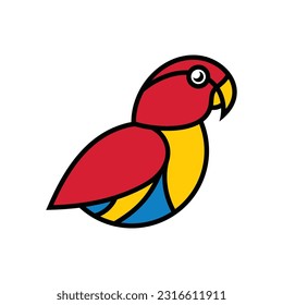 Parrot Vector Logo Design Template