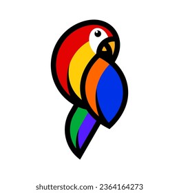 Parrot Vector Logo Design Template