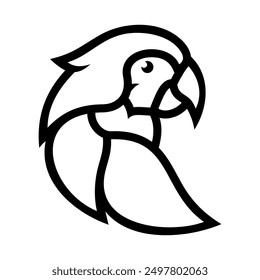 Parrot Vector Logo Design Template