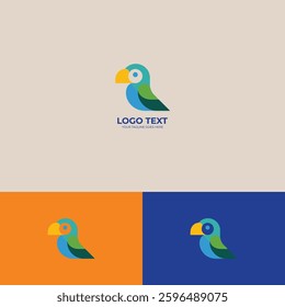 Parrot vector Logo design template