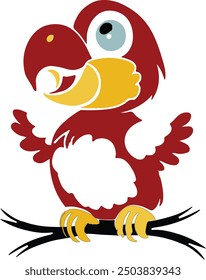 parrot vector silhouettes illastration art