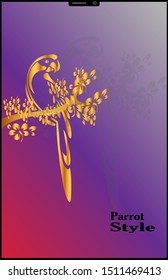 Parrot Vector Wallpaper Background
