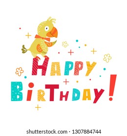 parrot wishes happy birthday