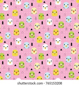 parrots background. seamless pattern vector.