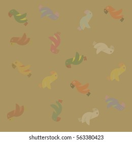 Parrots poster background