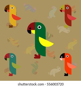 Parrots set