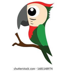 Parrots simple Illustration Clip Art vector