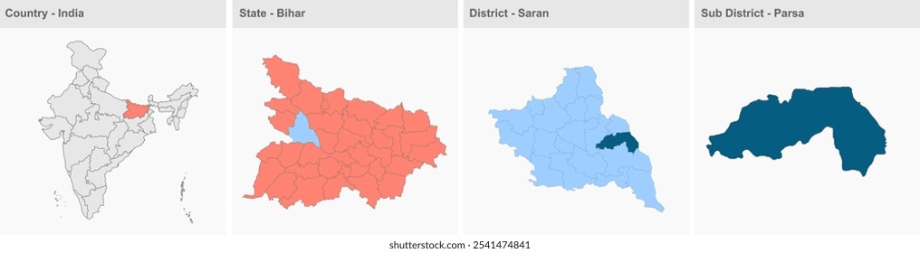 Mapa de Parsa (Distrito de Saran, Estado de Bihar, República de la India) , Distrito de Saran, Estado de Bihar, República de la India, Gobierno de Bihar, Territorio de la India, India oriental, política, aldea, turismo