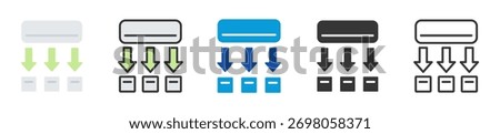 parsing icon set multi style various collection
