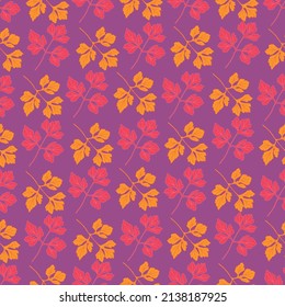 Parsley colorful seamless trendy pattern. High quality vector illustration. Perfect for textile, wallpaper and fabric print.