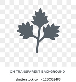 Parsley icon. Parsley design concept from Fruit and vegetables collection. Simple element vector illustration on transparent background.