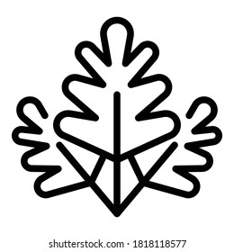 Parsley icon. Outline parsley vector icon for web design isolated on white background