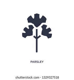 parsley icon. Simple element illustration from fruits concept. parsley editable symbol design on white background. Can be use for web and mobile.