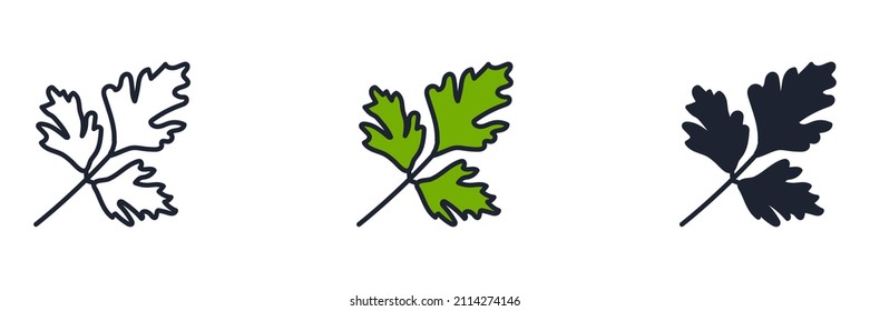 Parsley icon symbol template for graphic and web design collection logo vector illustration