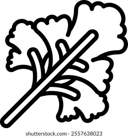 Parsley Icon. Thin Line Parsley Icon
