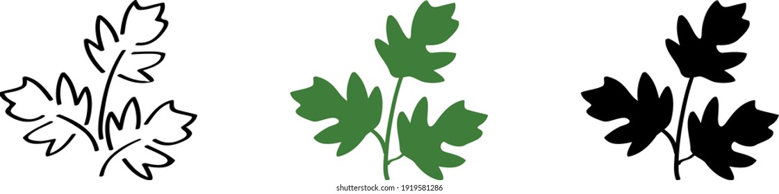 Petersilie-Symbol, Vektorgrafik