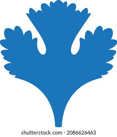 Parsley leaf icon vector illustration 