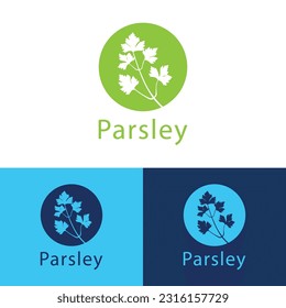 Parsley logo design vector templet,