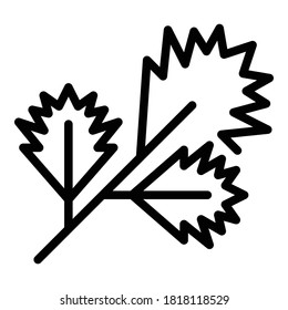 Parsley spice icon. Outline parsley spice vector icon for web design isolated on white background