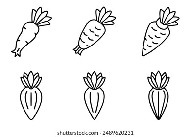 Parsnip Peel line art artistic garden inspiration