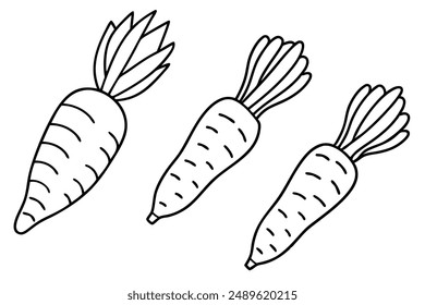 Parsnip Peel line art sweet whimsical design