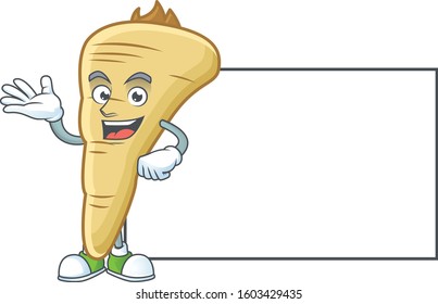 Parsnip with whiteboard cartoon character design style