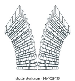 Part of the abstract castle defense wall.