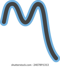 Imagen vectorial del icono Marca de alternación de pieza. Adecuado para aplicaciones web móviles y medios de impresión.