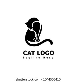 part art cute cat logo