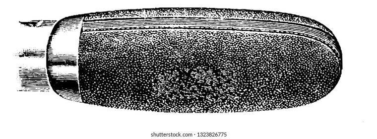 It is a part or attachment by which the handle is held in the hand. It is usually made up of rubber or cloth, vintage engraved line art illustration. Bicycle Accessories 1900.