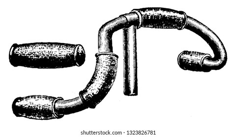 It is a part or attachment by which the handle is held in the hand. It is usually made up of rubber or cloth. Here the handle is slightly bent downwards for a better control on the cycle. 
