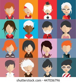 Part of avatars32,part1 ( 16 Man and woman Characters )
