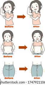 Part before and after weight