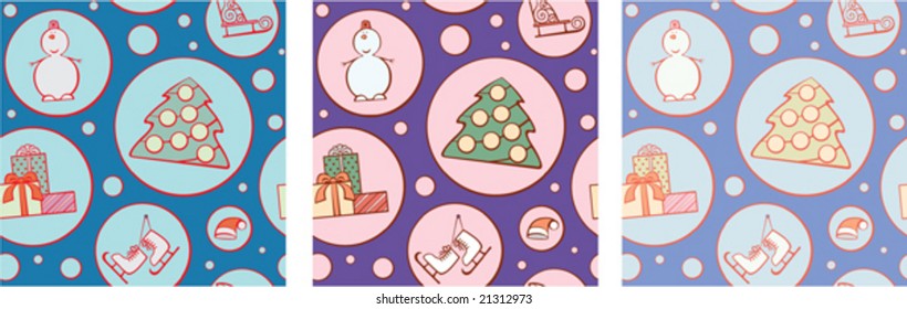 A part of Christmas pattern, that could be enlarge by cloning and putting together.