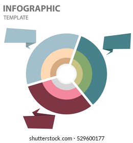 Part of circle for infographic