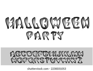 part of a collection of alphabets for multiple styles, vectors of sports letters, horror, elegant, simple, technological, etc.