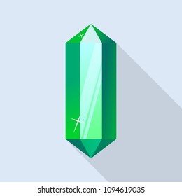 Part of emerald icon. Flat illustration of part of emerald vector icon for web design