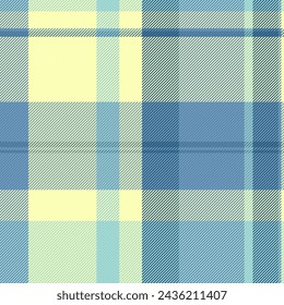 Part fabric check vector, fluffy plaid pattern texture. Decorate background seamless textile tartan in cyan and light color.