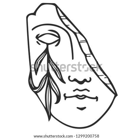 part of face
