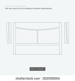 Part of the furniture bed set
