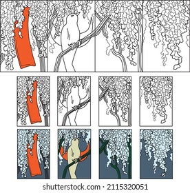 Part of the Hanafud map set: April cards