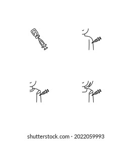 part of Hilde Vaccine Icon Family, create vaccine or medical campaign with beautifully crafted icons or illustrations