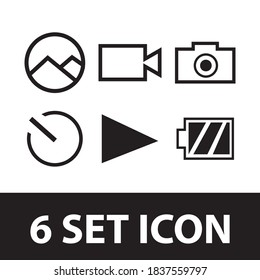 part icon design in camera for app