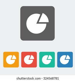 part icon on the white background. Vector illustration.