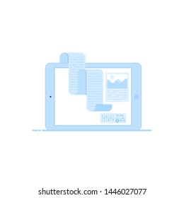 Part of the interior design for flat illustration can be used as a background