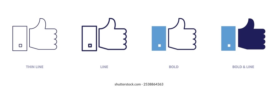 Part like icon in 4 different styles. Thin Line, Line, Bold, and Bold Line. Duotone style. Editable stroke.