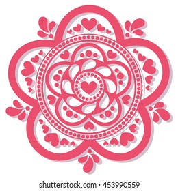Part of Ornament geometric circle element made in vector.